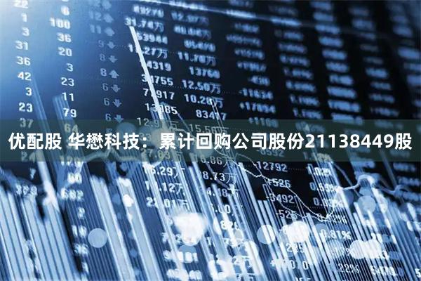 优配股 华懋科技：累计回购公司股份21138449股