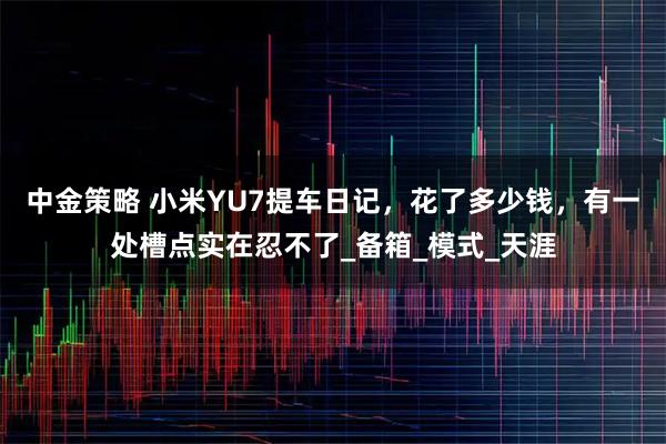 中金策略 小米YU7提车日记，花了多少钱，有一处槽点实在忍不了_备箱_模式_天涯